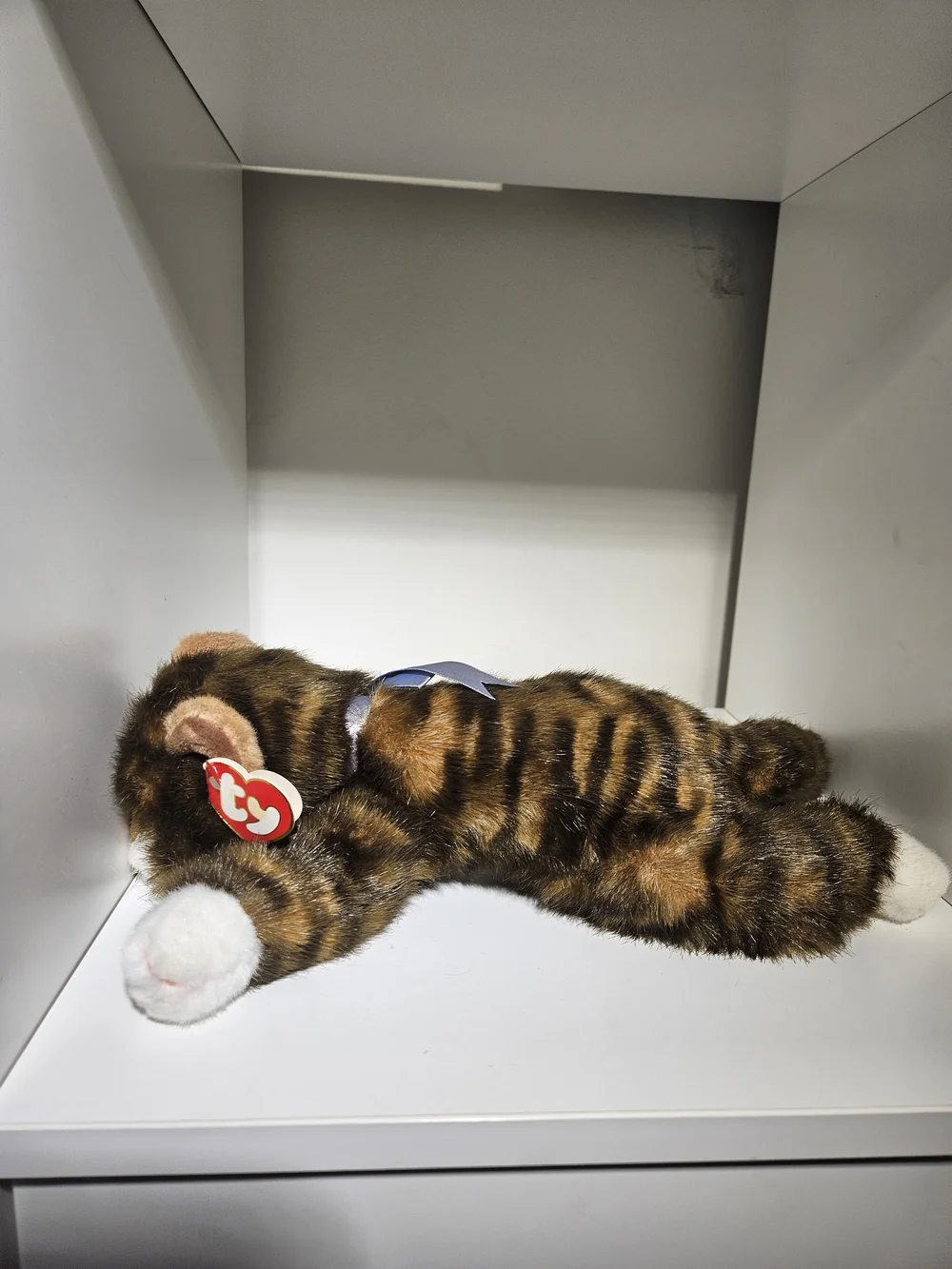 Vtg TY The brown Striped Tabby Cat Plush - Picture 3 of 5